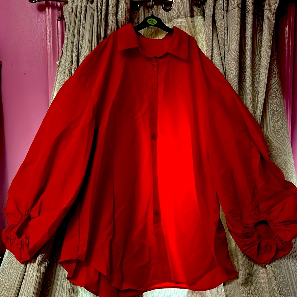Cuff sleeve long sleeve top